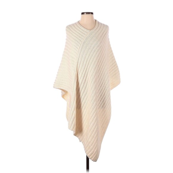 ZARA Beige Asymmetric Long Cape - S - Picture 1 of 2